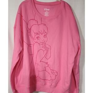 Disney Tinkerbelle pink sweatshirt woman's 3X